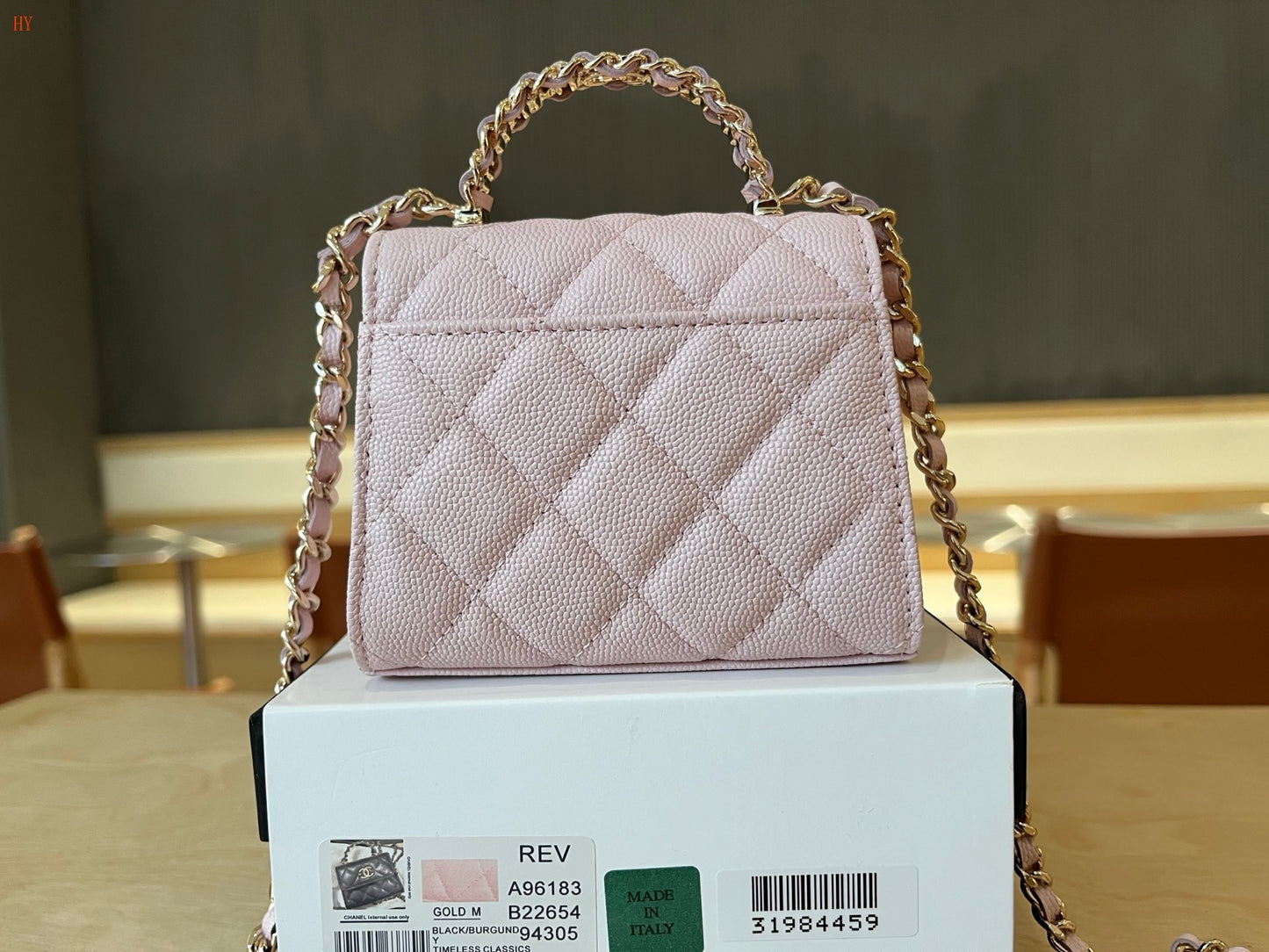 Chanel Mini Top Handle Classic Flap Bag