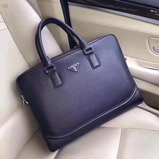 Prada Saffiano / Leather Briefcase