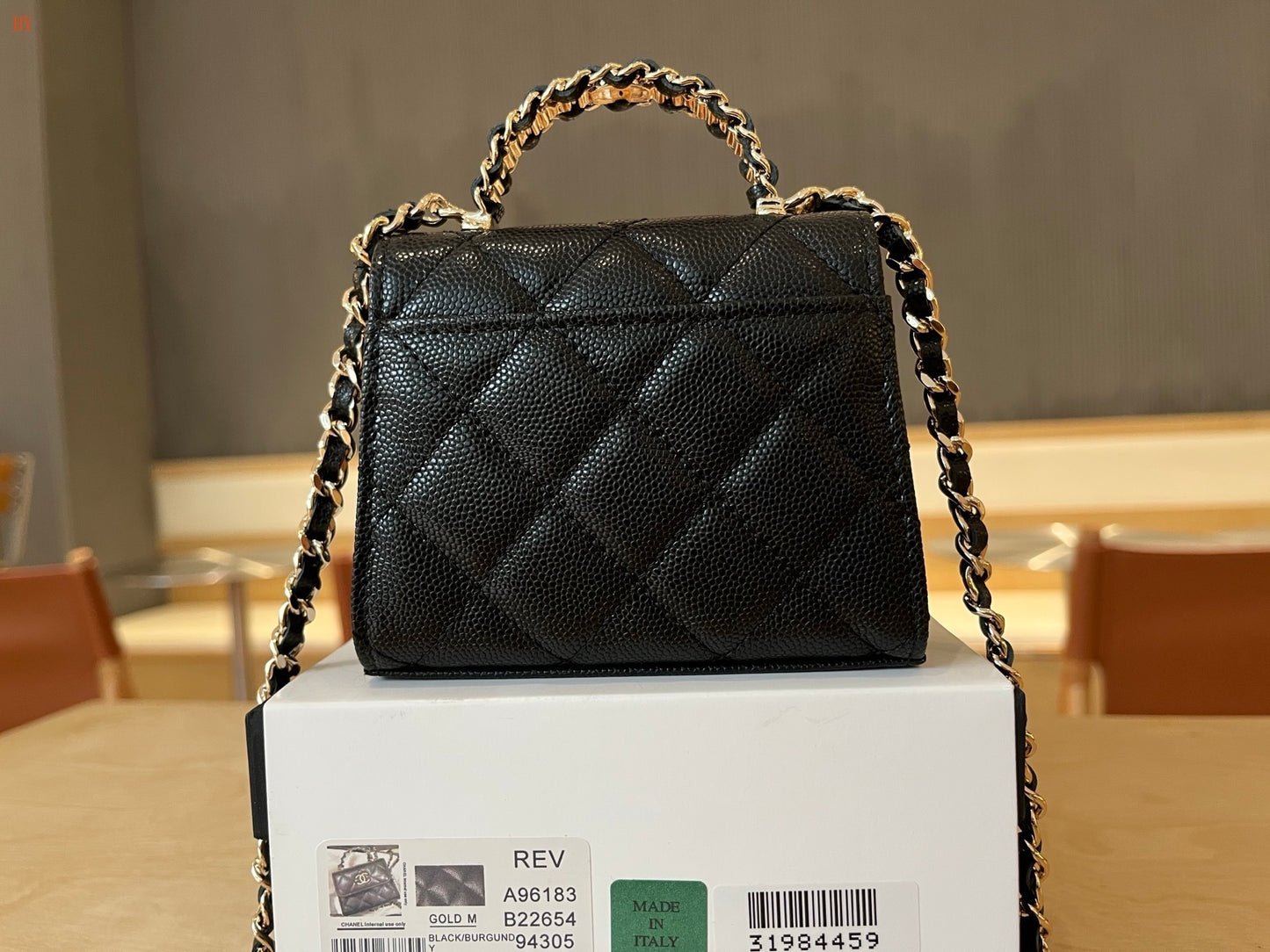 Chanel Mini Top Handle Classic Flap Bag