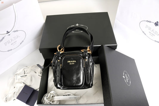 Prada Mini Leather Utility Bag