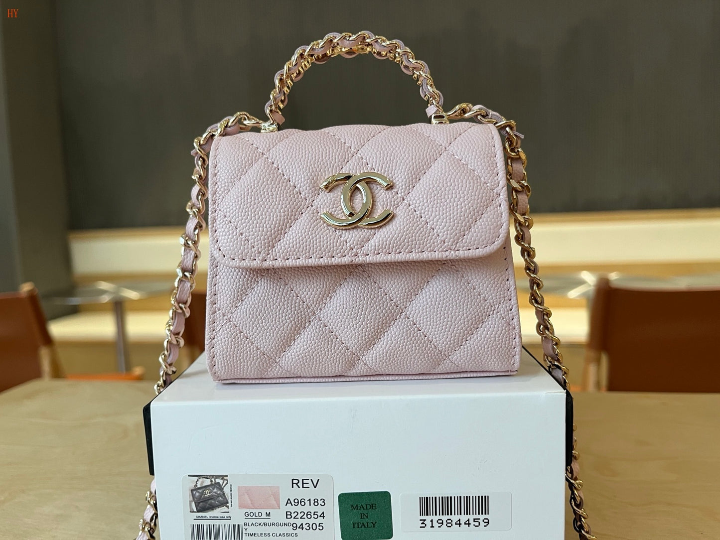 Chanel Mini Top Handle Classic Flap Bag