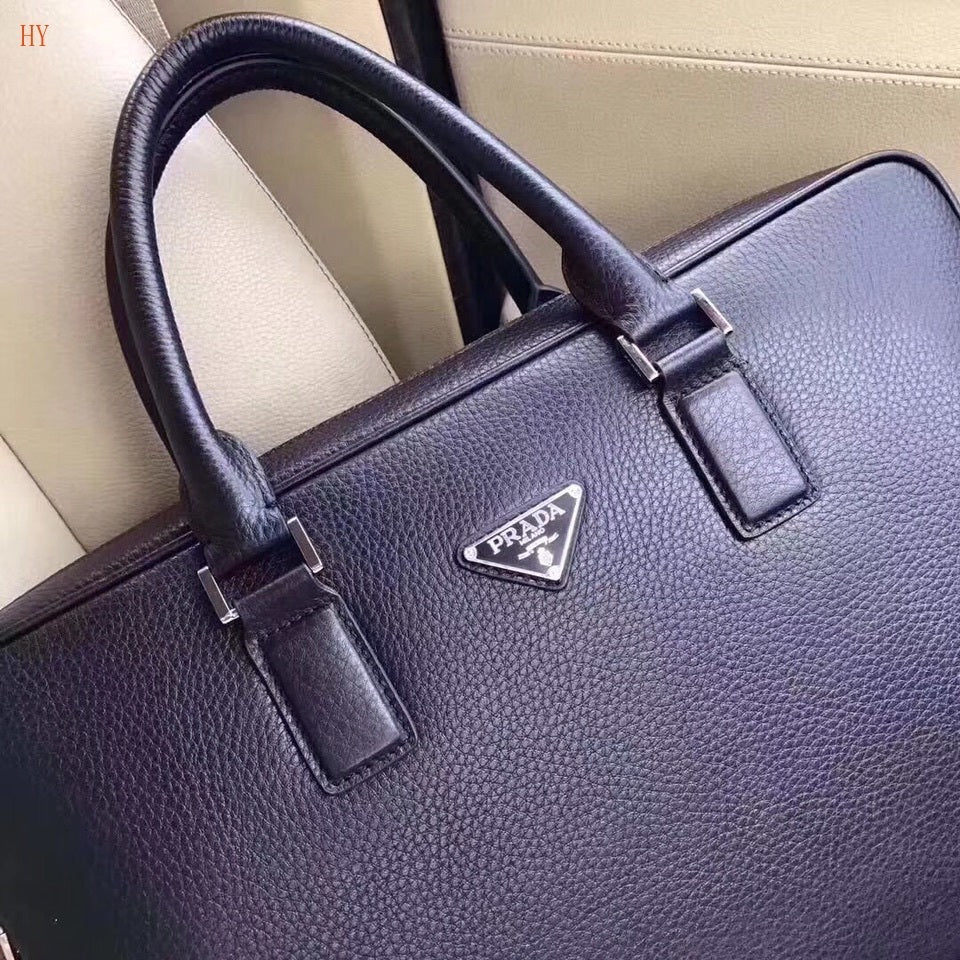 Prada Saffiano / Leather Briefcase