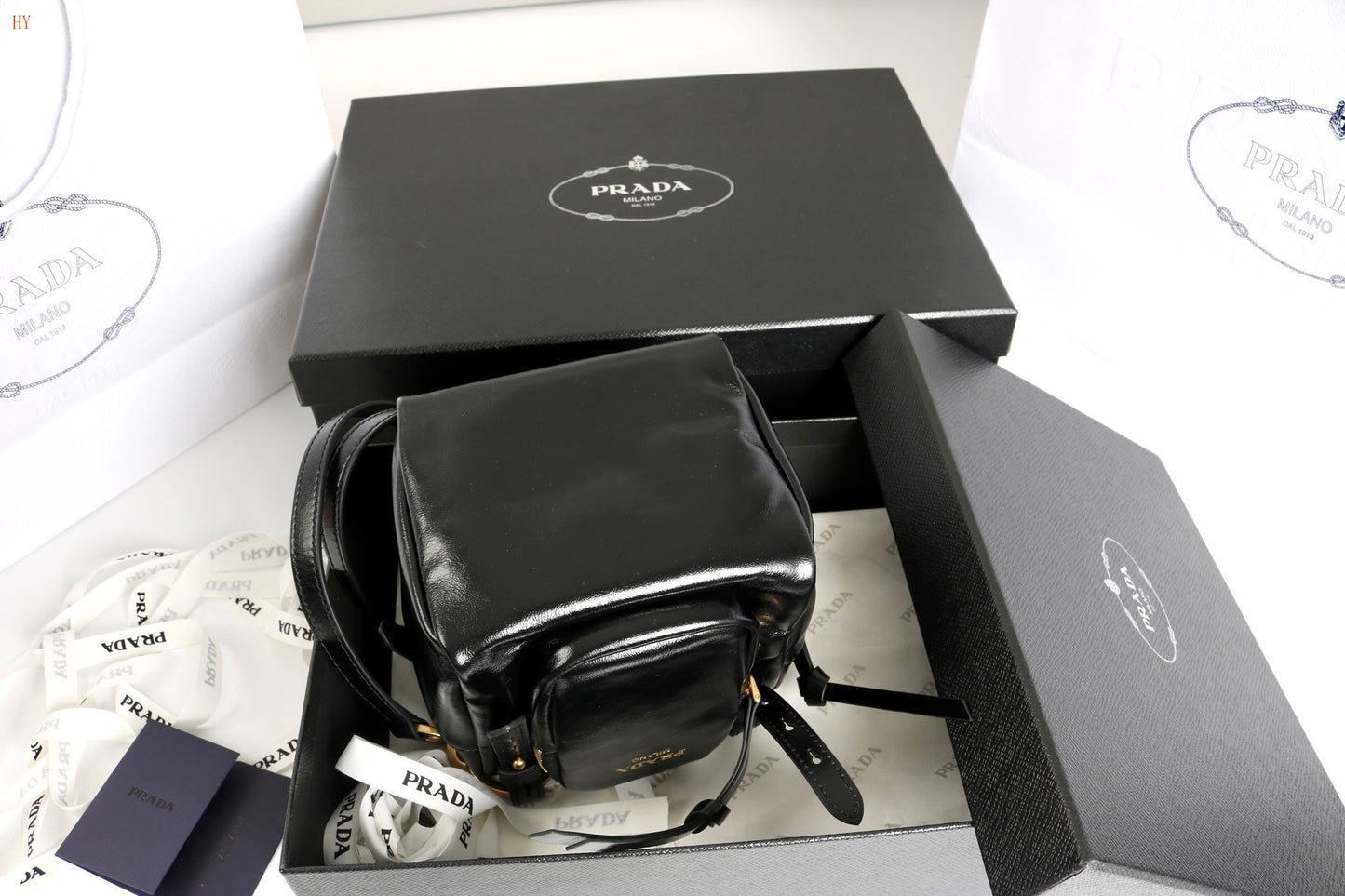 Prada Mini Leather Utility Bag