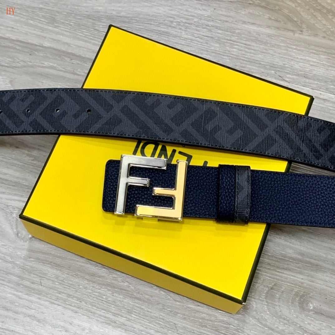 Fendi FF Reversible Leather Belt