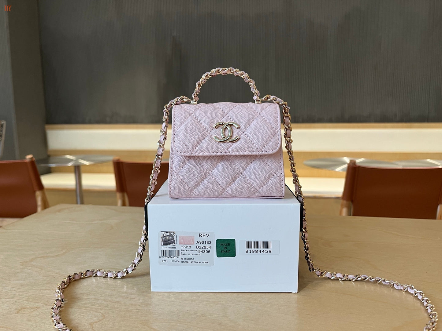 Chanel Mini Top Handle Classic Flap Bag